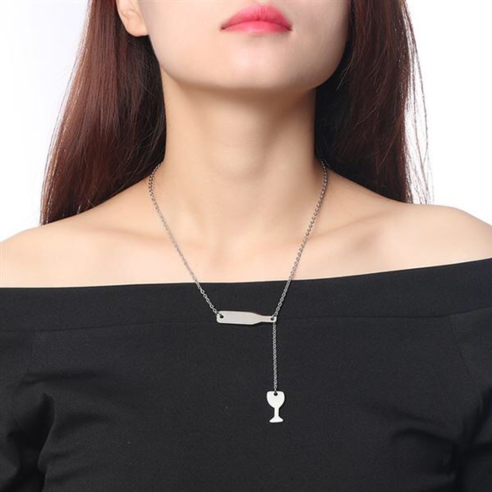 🍷Titanium Steel Pendant Necklace